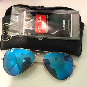 Ray Ban Mirrored Aviators